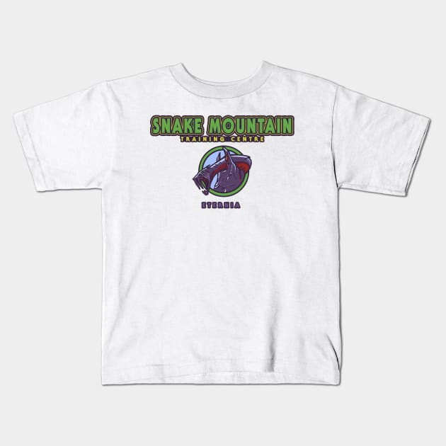 Snake Mountain Training Centre Kids T-Shirt by AndreusD